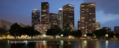 City lights at night